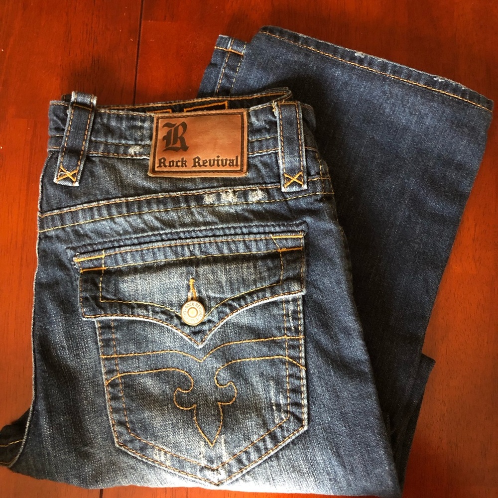 Men’s Rock Revival designer jeans